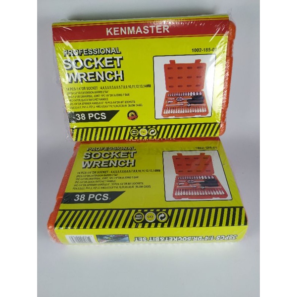 KUNCI SHOCK SET KENMASTER 38PCS/ SHOCKET WRENCH KENMASTER/KUNCI SET TERLARIS