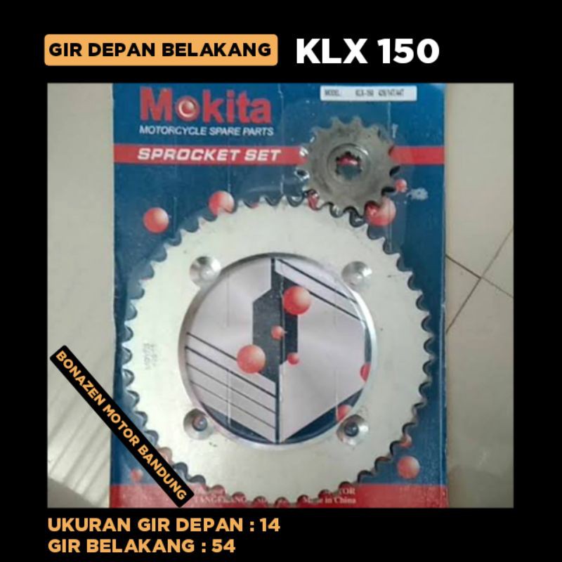 Gir Depan Belakang KLX 150 / Gear GearSet GirSet Set KLX150 / Mokita