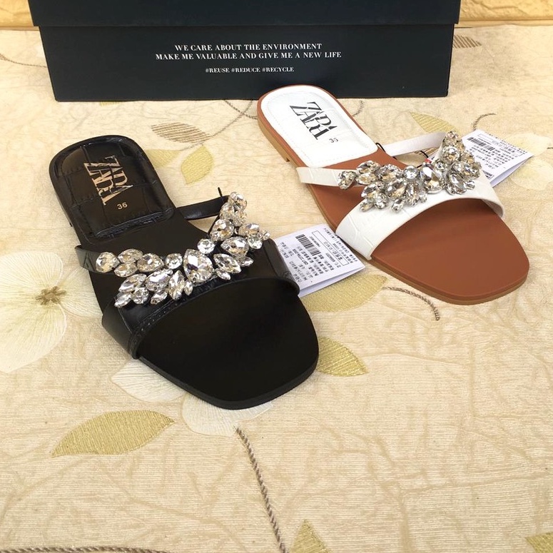 Sandal ZR-101 Flat Rhinestones