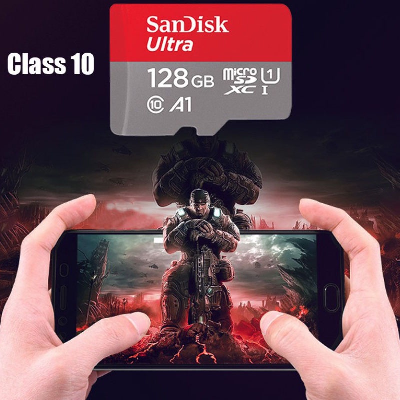 120MB/S Memory Card  with Adapter 32/64/128/256GB CLASS 10 120Mbps MicroSD Kartu Memori Sd Card