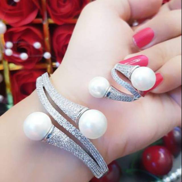 Gelang dan cincin mutiara air tawar 2701