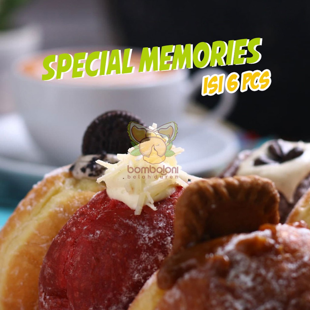 

SPECIAL MEMORIES | DONUT BOMBOLONI DONAT ISI 6PCS