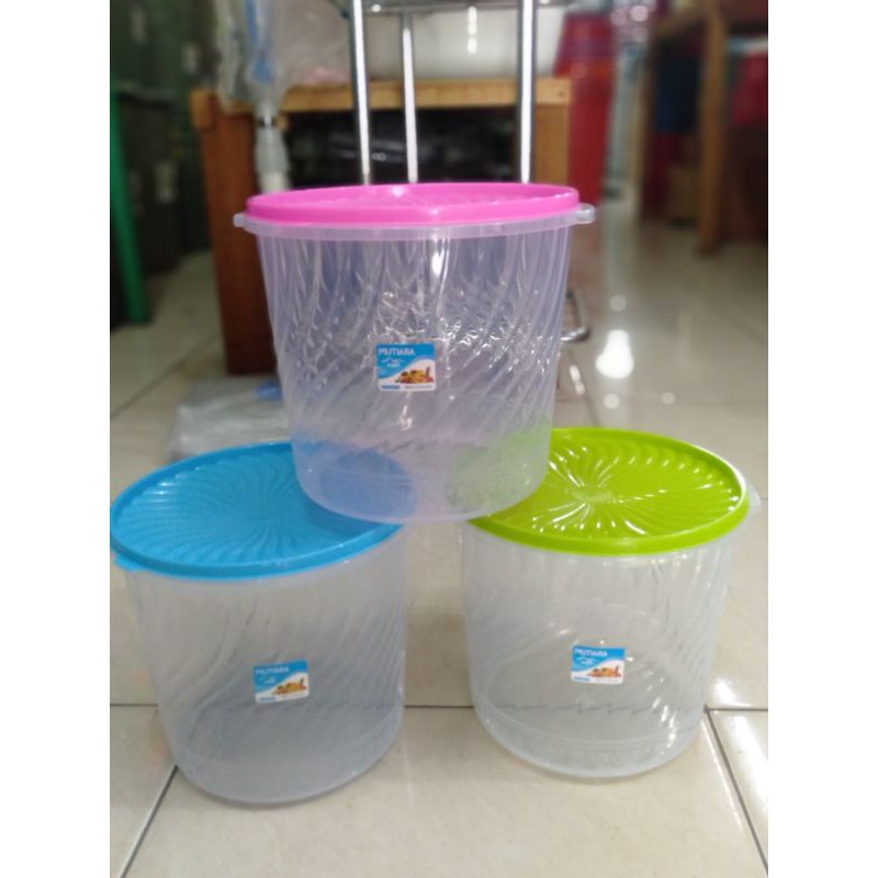 Toples Plastik 5 Liter | Tempat Kerupuk | Sealware | Food container Greenline KMP