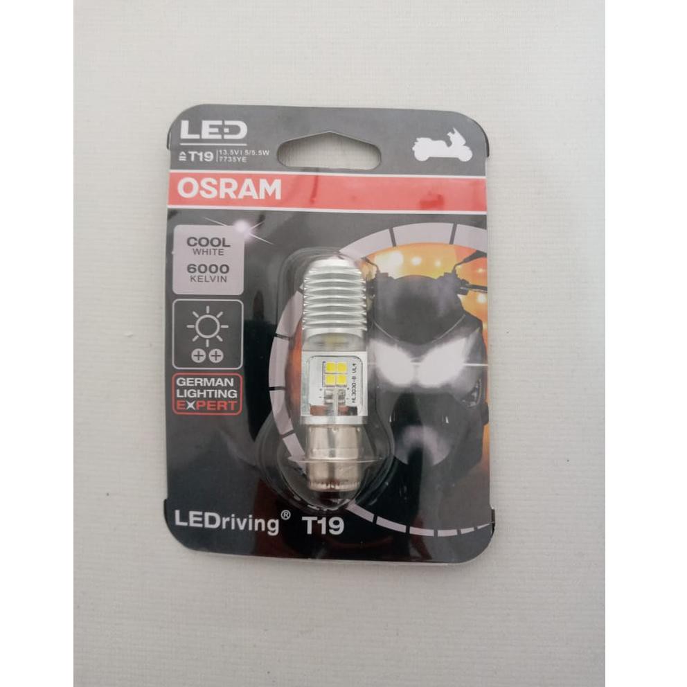 Gl3Code Lampu LED Osram Utama Motor Matic T19 H6 M5 K1 Kaki 1 Bebek Matik Honda Yamaha Suzuki(ready)