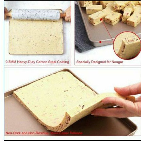 Chefmade Nougat Roll Cake Mold Rectangle Non Stick Loyang Anti Lengket