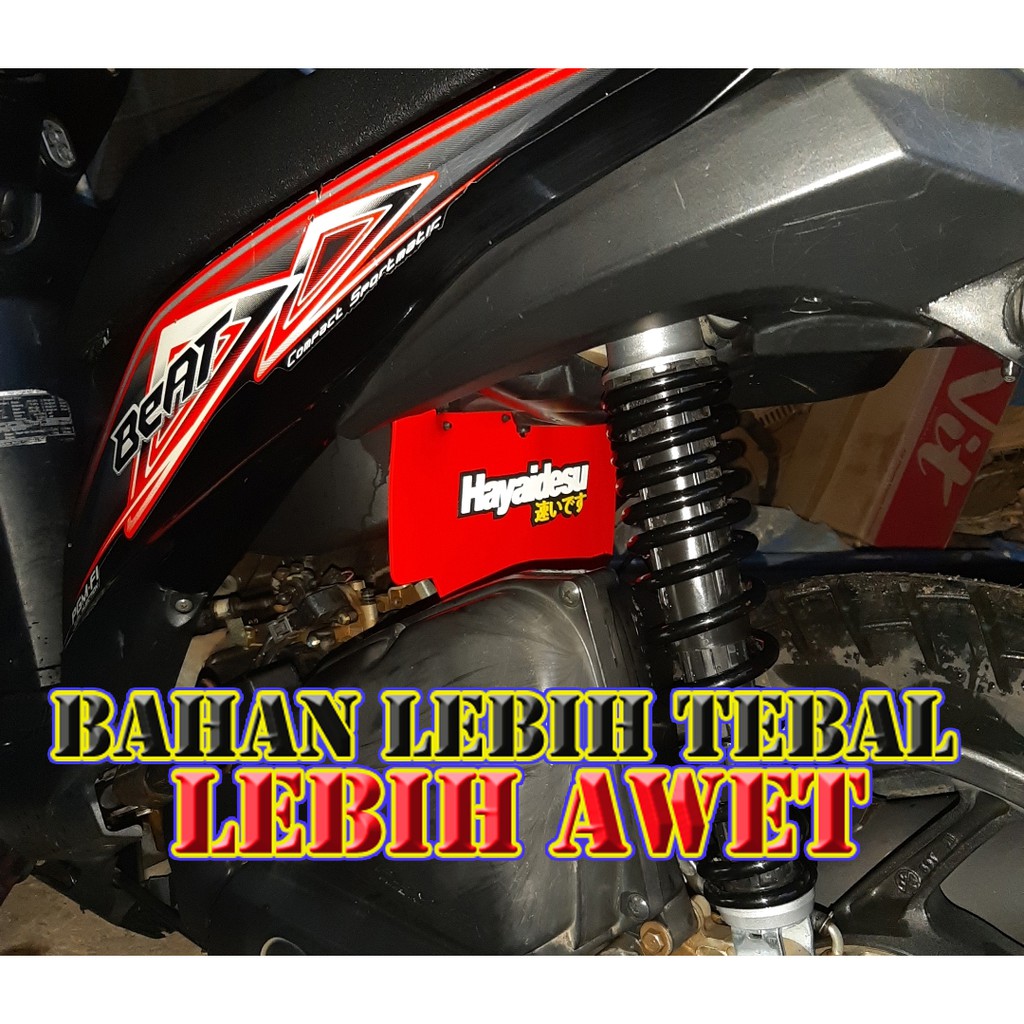 Beat Fi Mud Merk Hayaidesu, Flap Penahan Lumpur Motor Honda, Beat Street, Vario 110 cc Bahan Karet L