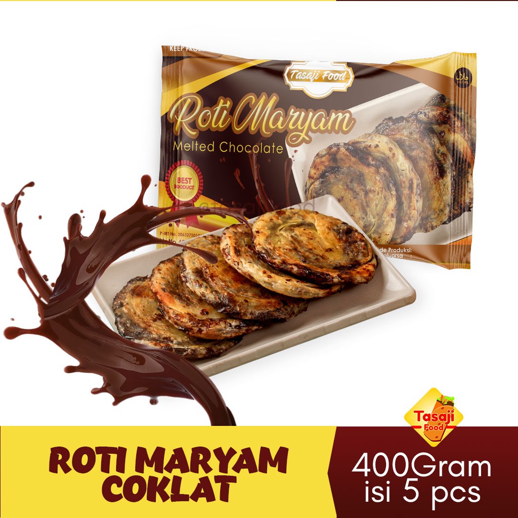 

New Coklat, Roti Maryam Cokelat Lumer Isi 5