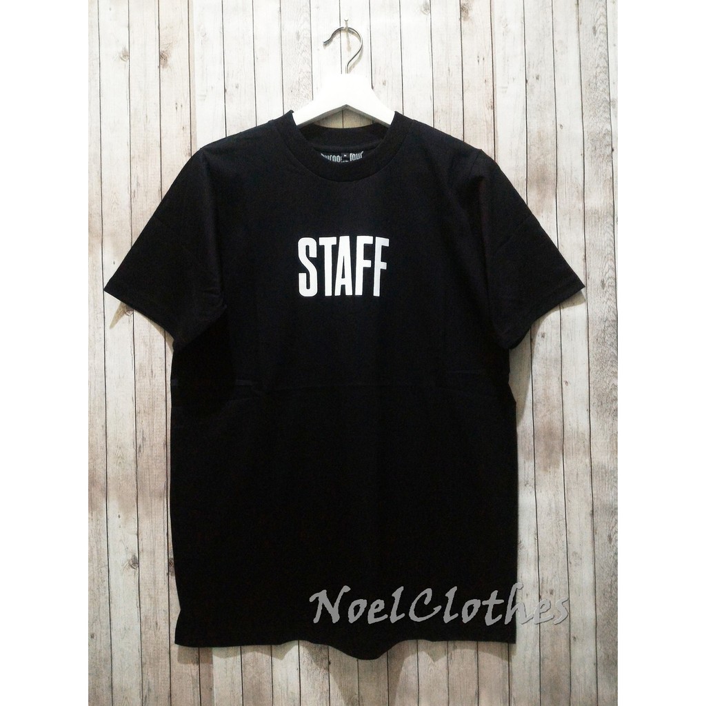 N1099 KAOS DISTRO TSHIRT FEAR OF GOD PURPOSE TOUR STAFF BLACK