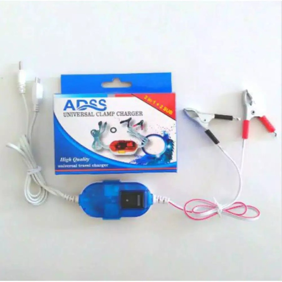 CHARGER AKI MOTOR ADSS 2 IN 1 2 USB CHARGER MOTOR
