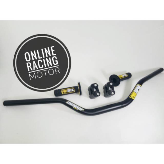 Paketan stang fatbar protaper - raiser - grip klx150 crf150 nmax xride vixion cb xabre r15 dll