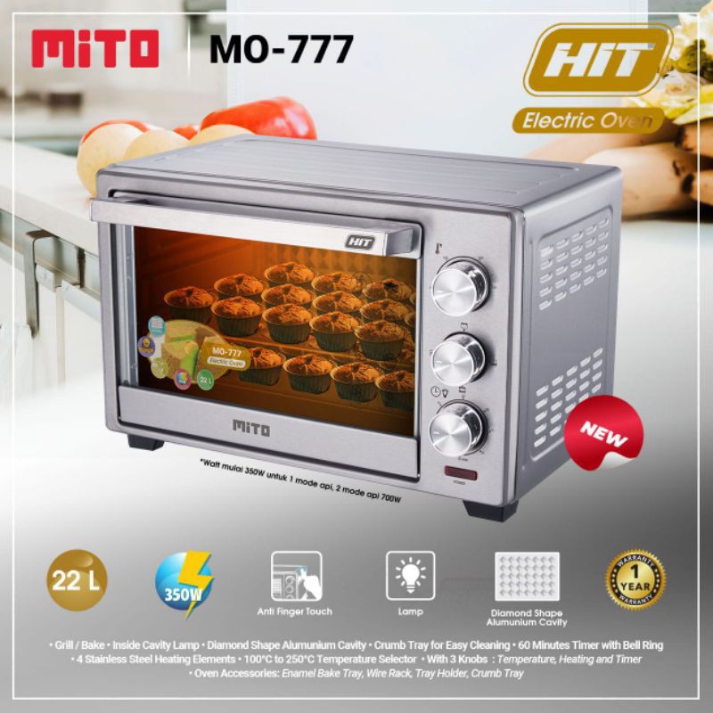 MITO Electric Oven HIT MO-777 22 Liter Garansi Resmi