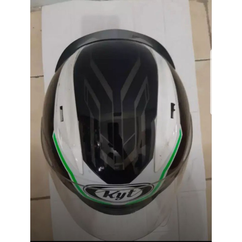 preloved helm kyt full face rc7 putih bagus