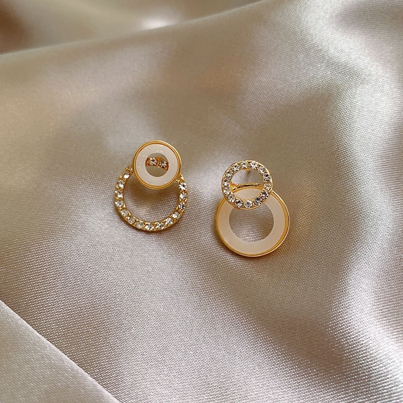 Anting  （E285）Gantung Bahan Alloy Model Geometri dengan untuk Wanita