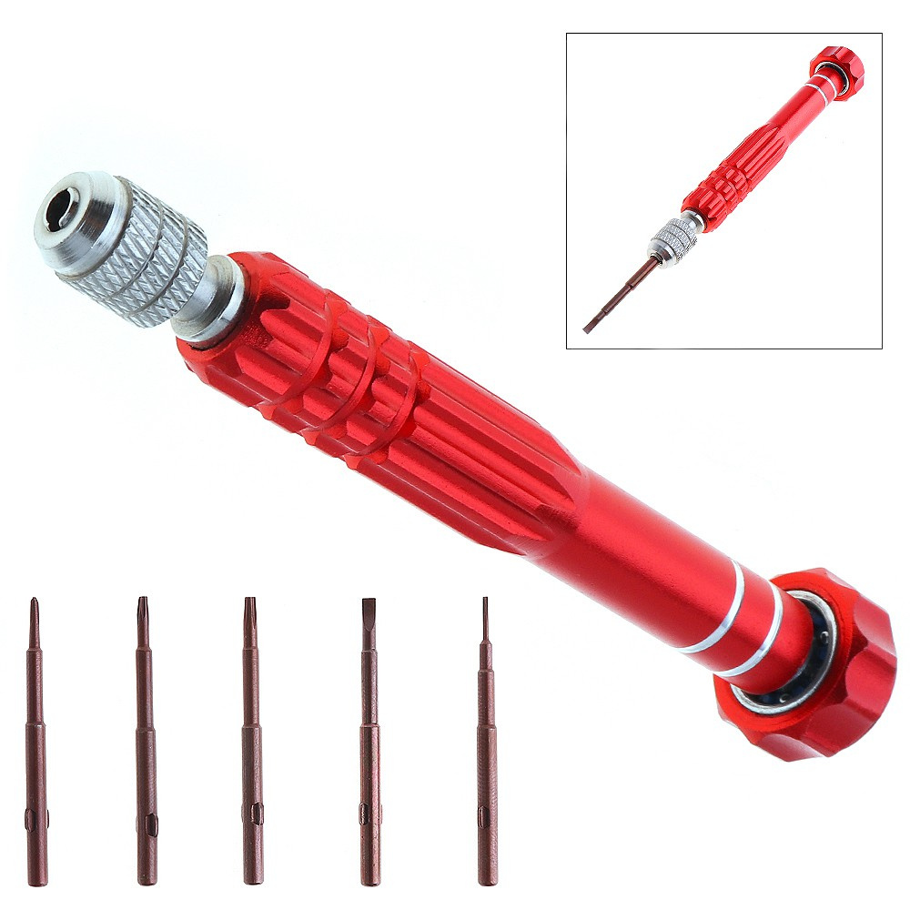 Sale Multifunction 5 in 1 Screwdriver with Phillips Slotted Pentagon T Type for Mobile Phone / Computer Repair