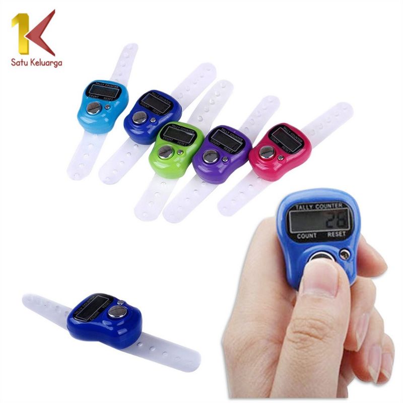 Tasbih Digital Mini Tally Counter Alat Hitung Tasbeh Digital / Finger