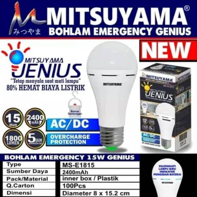 Bolam LED emergency 15W JENIUS MITSUYAMA MS-E1815