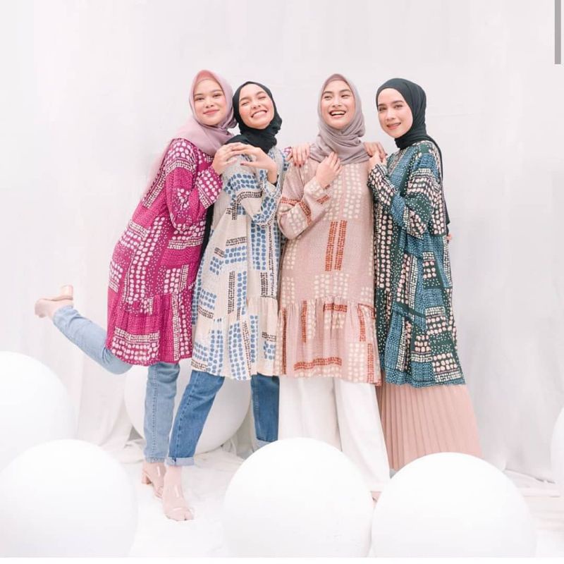 Gulali Blouse Brown by Vanilla Hijab