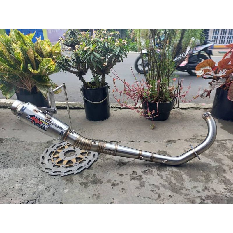 knalpot mp2 Muffler 200cc - up. MX series/Fu/Vixion/Sonic ( bisa request )