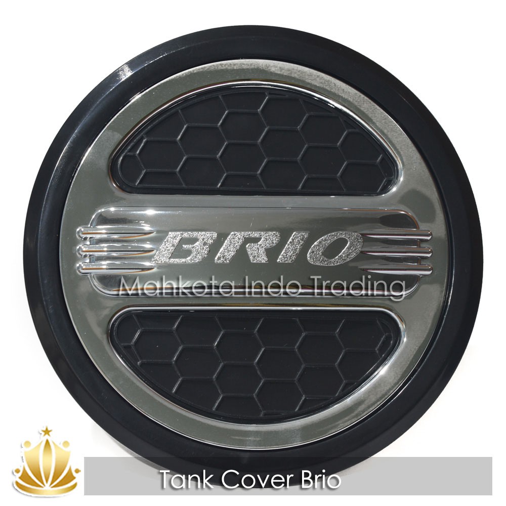 Tank Cover BRIO / Tutup Bensin Tangki Tengki BRIO Model Hitam Chrome