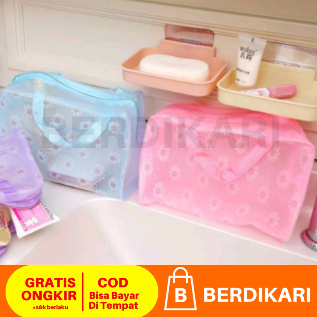 Tas Kosmetik Waterproof Transparan