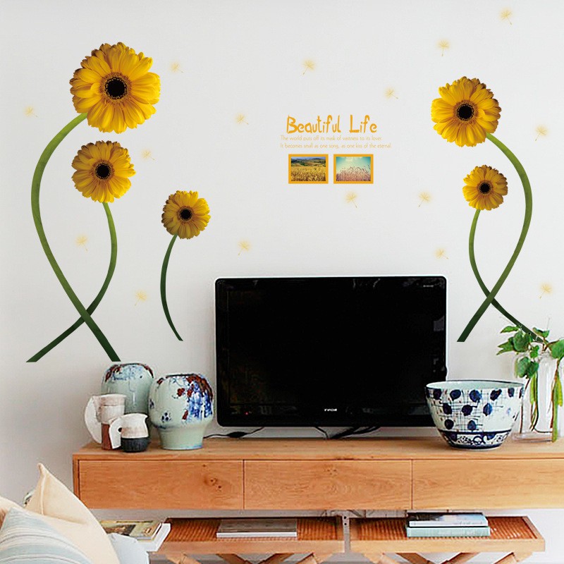 Reliza Wall Sticker Paket Ramadhan Spesial Bunga Matahari Sun Flowers PR1