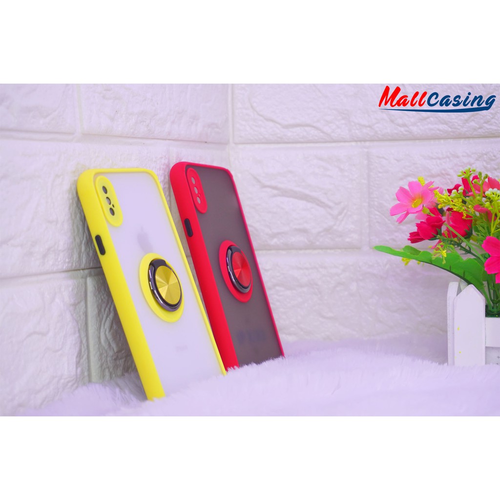 MallCasing - Realme 5 | Realme 5 Pro Hard Case Dove Include Ring Tanam