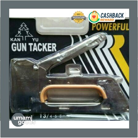 

STAPLER STAPLES TEMBAK JOK KULIT MOTOR / GUN TACKER 4-6-8mm