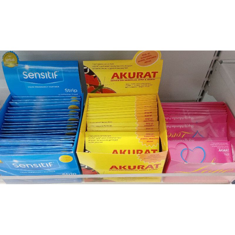 Test pack SENSITIF, AKURAT, LOVE TEST