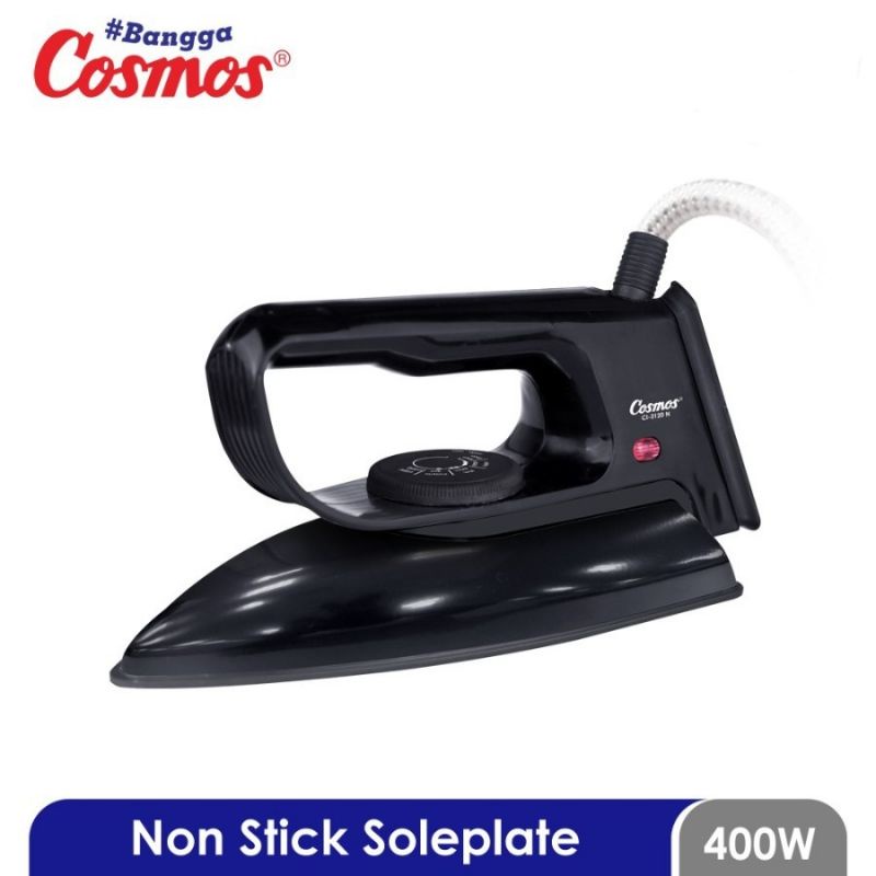 setrika cosmos ci-3120n jet black kontrol temperatur otomatis / Cosmos setrika non stick ci-3120 n /