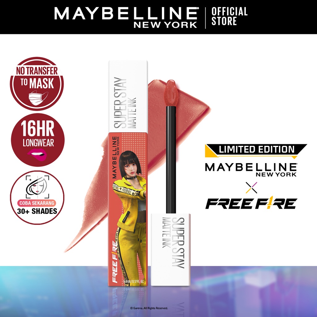 Maybelline Superstay Matte Ink Liquid Matte Lipstick Make Up [ Tahan Lama Hingga 16 Jam ]