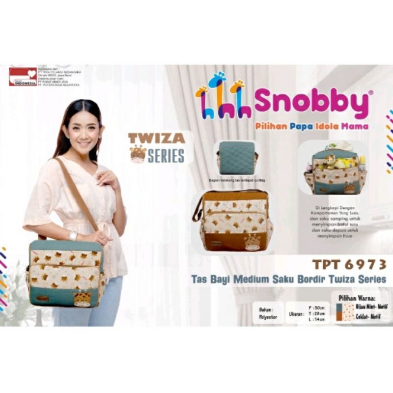 Snobby Tas Bayi Medium Saku Bordir Twiza Series - TPT 6973 /