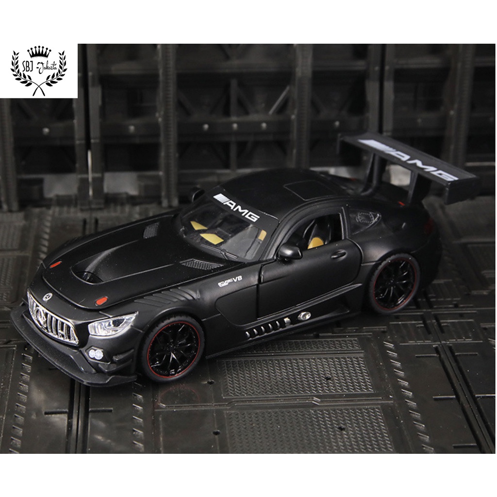 Diecast Mobil Mercedes Benz AMG GT Skala 1:24 Ukuran Besar Metal Alloy