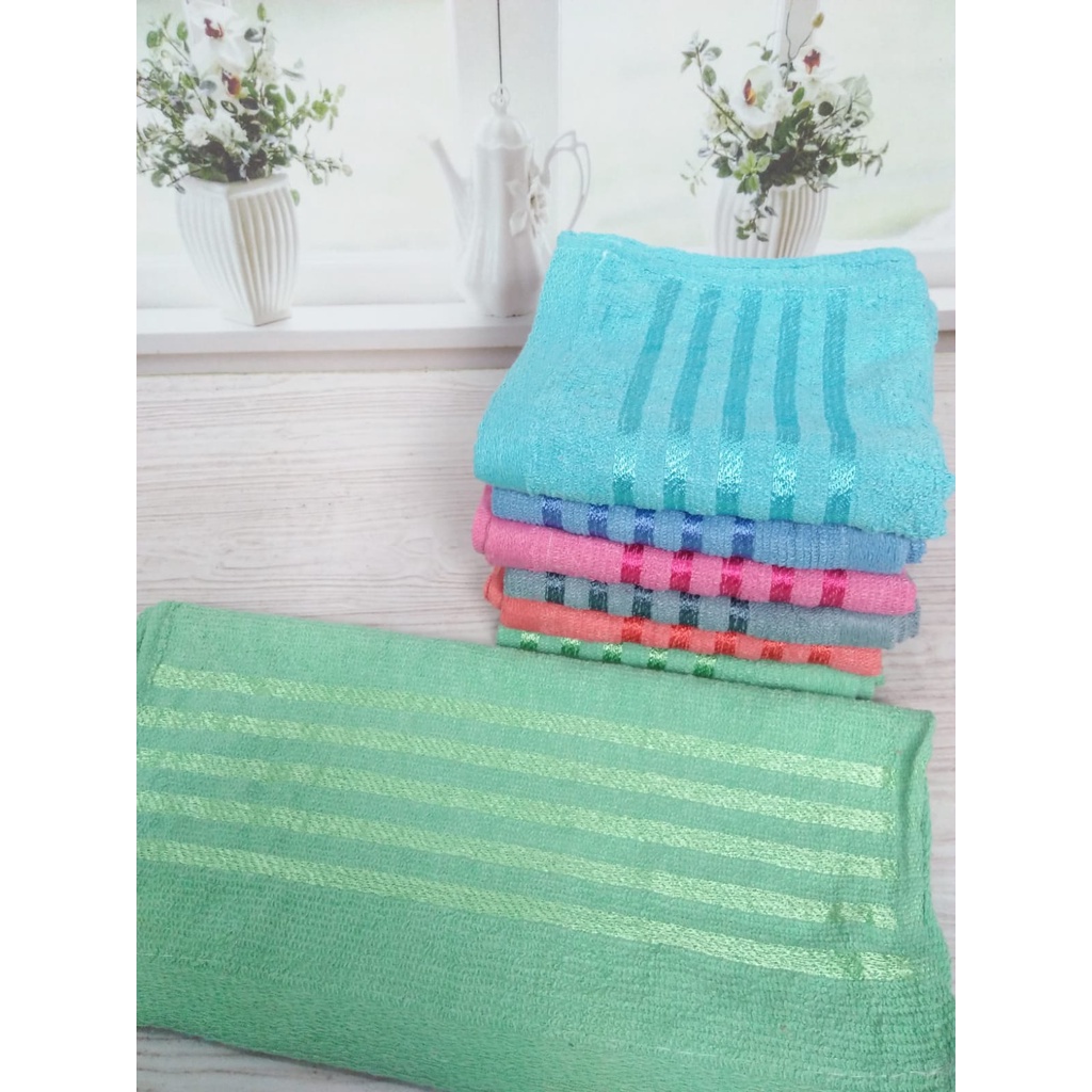 RC Handuk Sport Olahraga Salur Ukuran 35x75 cm Handuk Travel Handuk Muka Handuk Leher