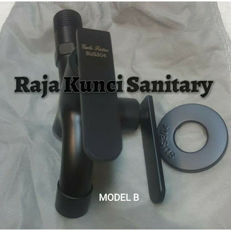 Kran Cabang Hitam Black Stainless SUS 304/Kran Shower/Kran Hitam/Kran Cabang