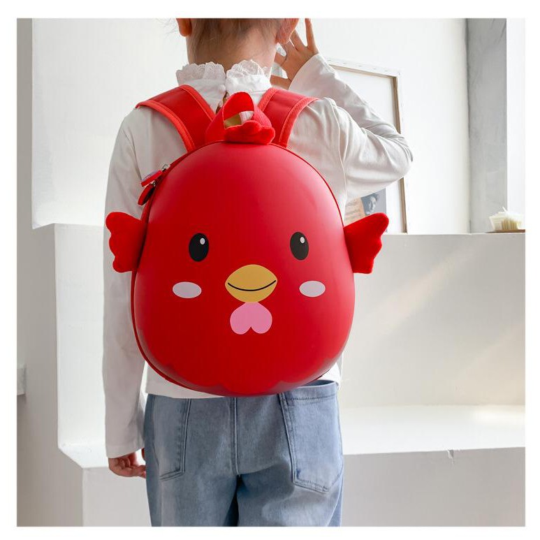 [JUALSEMUA18](01)Tas Ransel Backpack Itik Anak Sekolah PAUD TK Ayam Chicken Telur Lucu