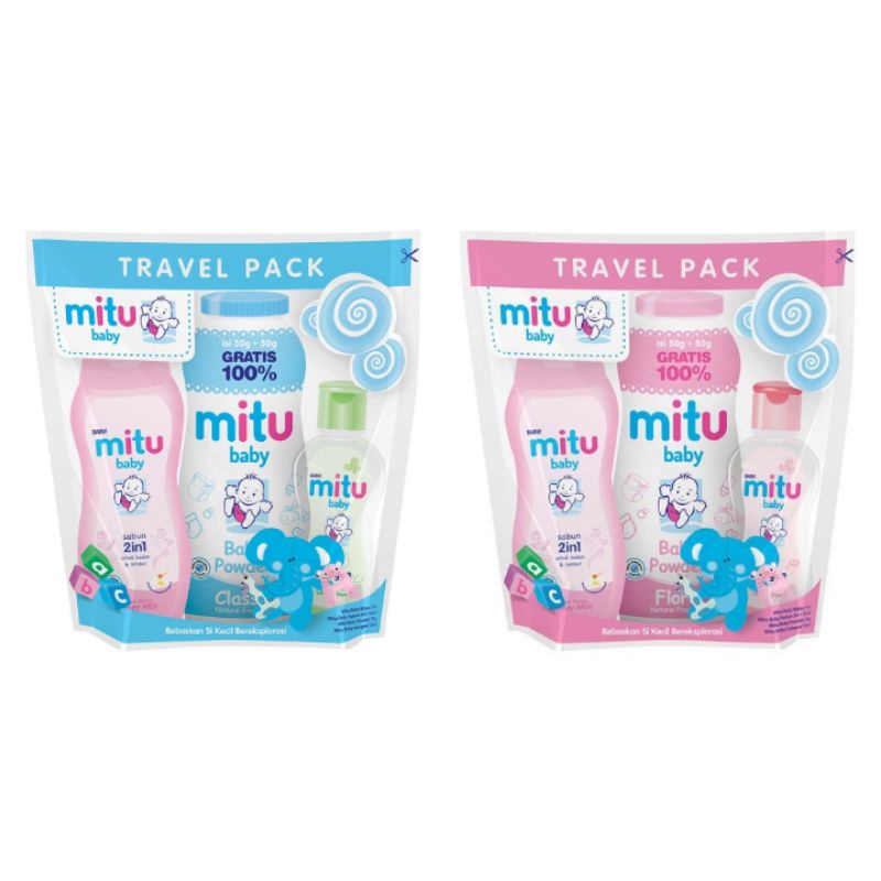 MITU BABY MURAH MINI TRAVEL PACK / GIFT SET SPECIAL PACK TOPLES / PERLENGKAPAN MANDI BAYI / BABY HAMPERS KADO