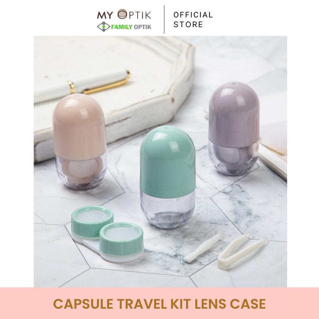 Capsule Travel Kit Lens Case Tempat Softlens