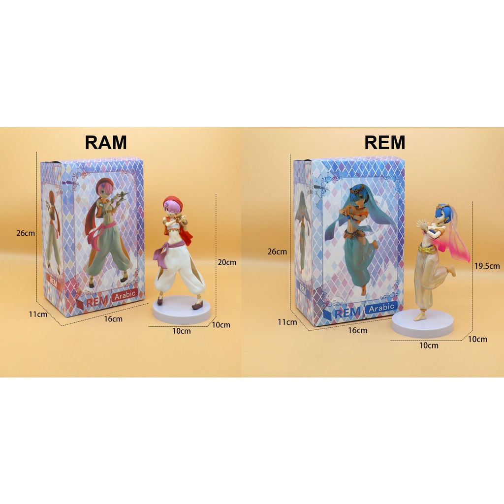 Re Zero Rem Magic Lamp Ram Arabian Nights Dancer Starting Life in Another World Action Figure