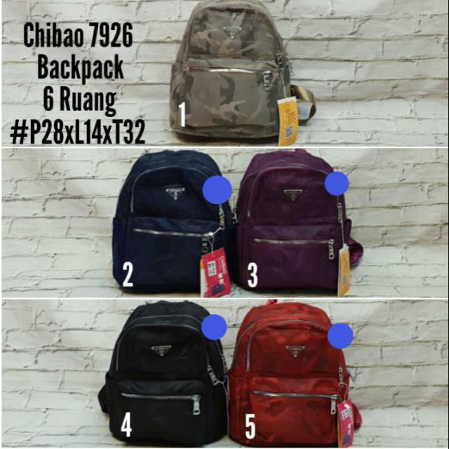 Tas Chibao 7926 (Ready dikasih tanda biru)