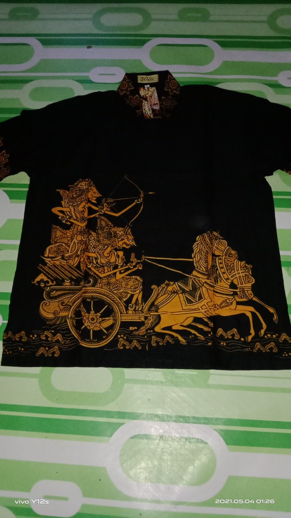 Kemeja Batik Pria Lengan Pendek Reguler Premium Katun Halus