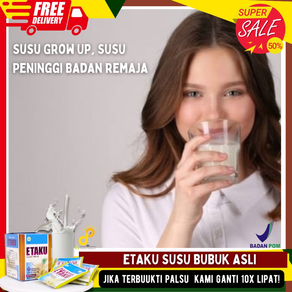 Susu Grow Up, SUSU Peninggi Badan Dewasa, Obat Peninggi Badan Usia 20 tahun - ETAKU SUSU BUBUK ASLI