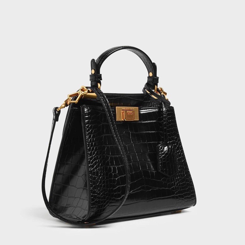 Restock Croc Effect Sling Bag