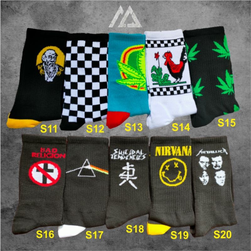 GROSIR KAOS KAKI OLDSCHOOL BEBAS PILIH MOTIF | KAOS KAKI SKATE | KAOS KAKI PRIA | MOHAKI SOCKS-1