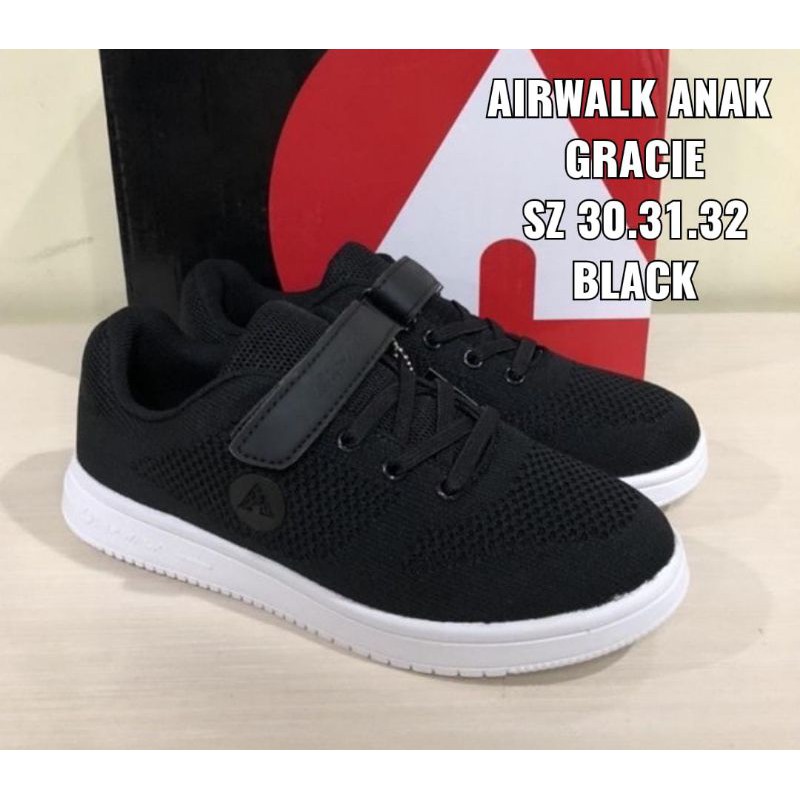 sepatu sneaker anak airwalk hitam