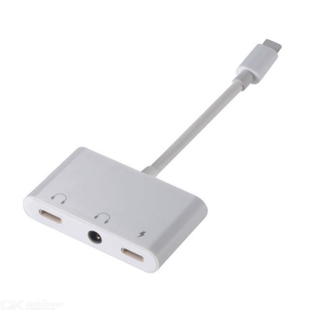 Kabel Audio Splitter Lightning 3 In 1 Iphone Charge Music Call IOS 9 10 11 12 JH010 Adapter 7 8 X