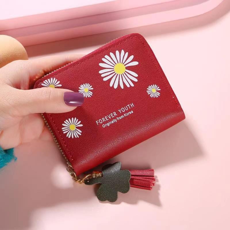 ( GS ) DOMPET WANITA / DOMPET KARTU MINI MOTIF DAISY SPRING