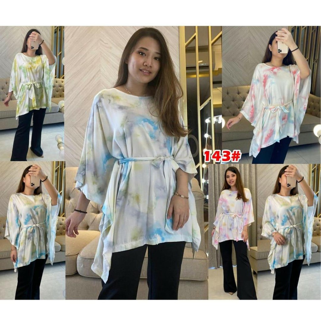 143# ATASAN RAYON ABSTRAK// ATASAN TIE DYE // ATSAN TERBARU WANITA