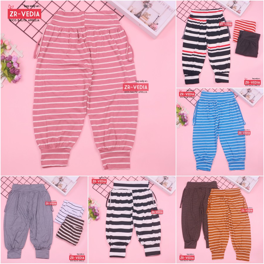 Aladin Salur 7-12 Tahun / Celana Anak Perempuan Panjang Murah Pants Harian Bahan Kaos Adem