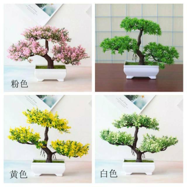 Tanaman hias bonsai beringin / pohon plastik artificial