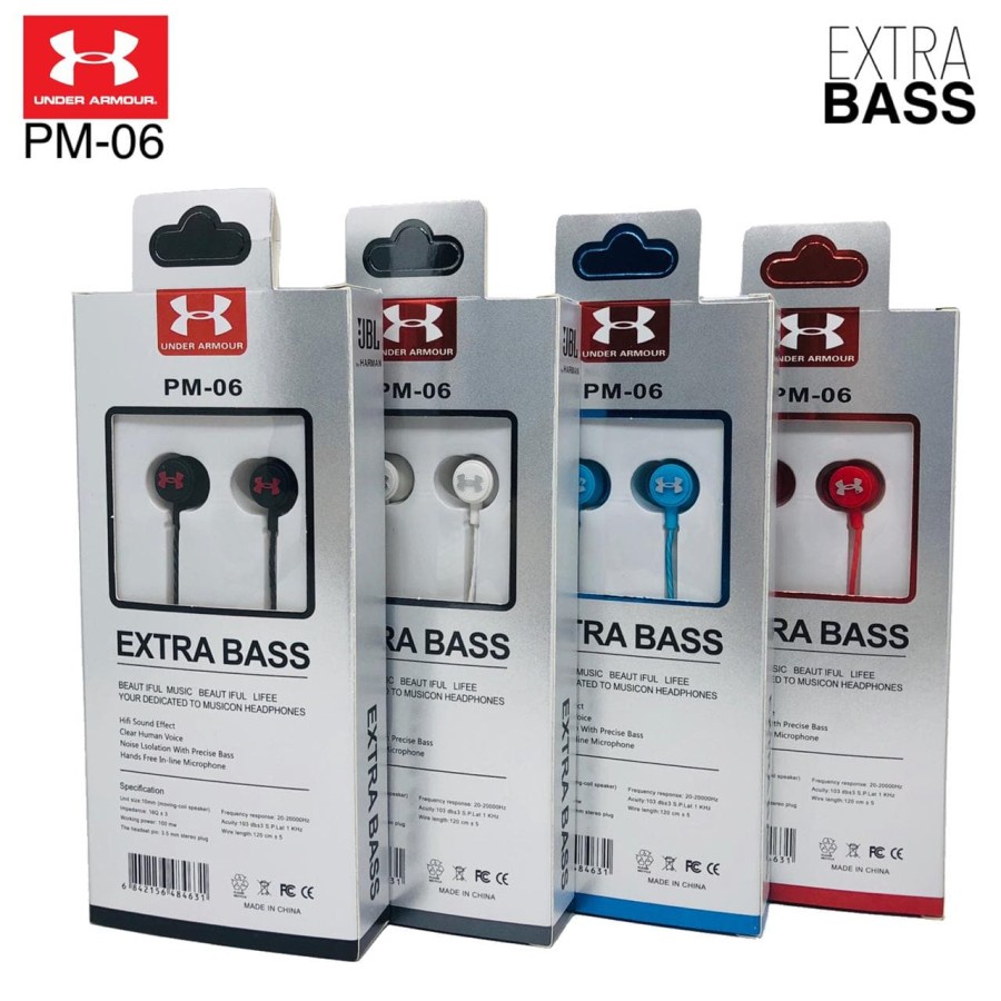 Handsfree Headset Earphone PM-06 Extra Bass